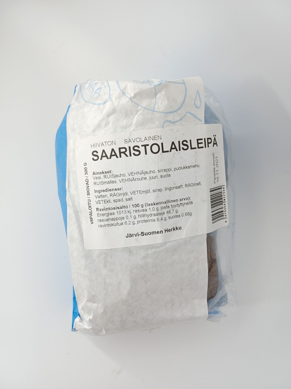 Järvi-Suomen Herkku hiivaton saaristolaisleipä 300g | K-Ruoka Verkkokauppa