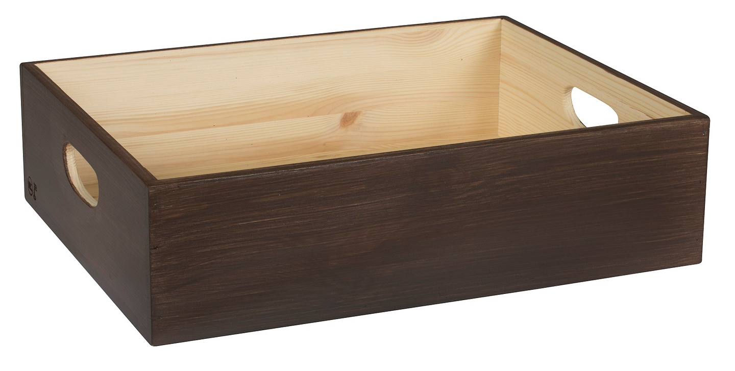 Laatikkokauppa Carmi Puulaatikko ruskea mänty 45x35x12cm