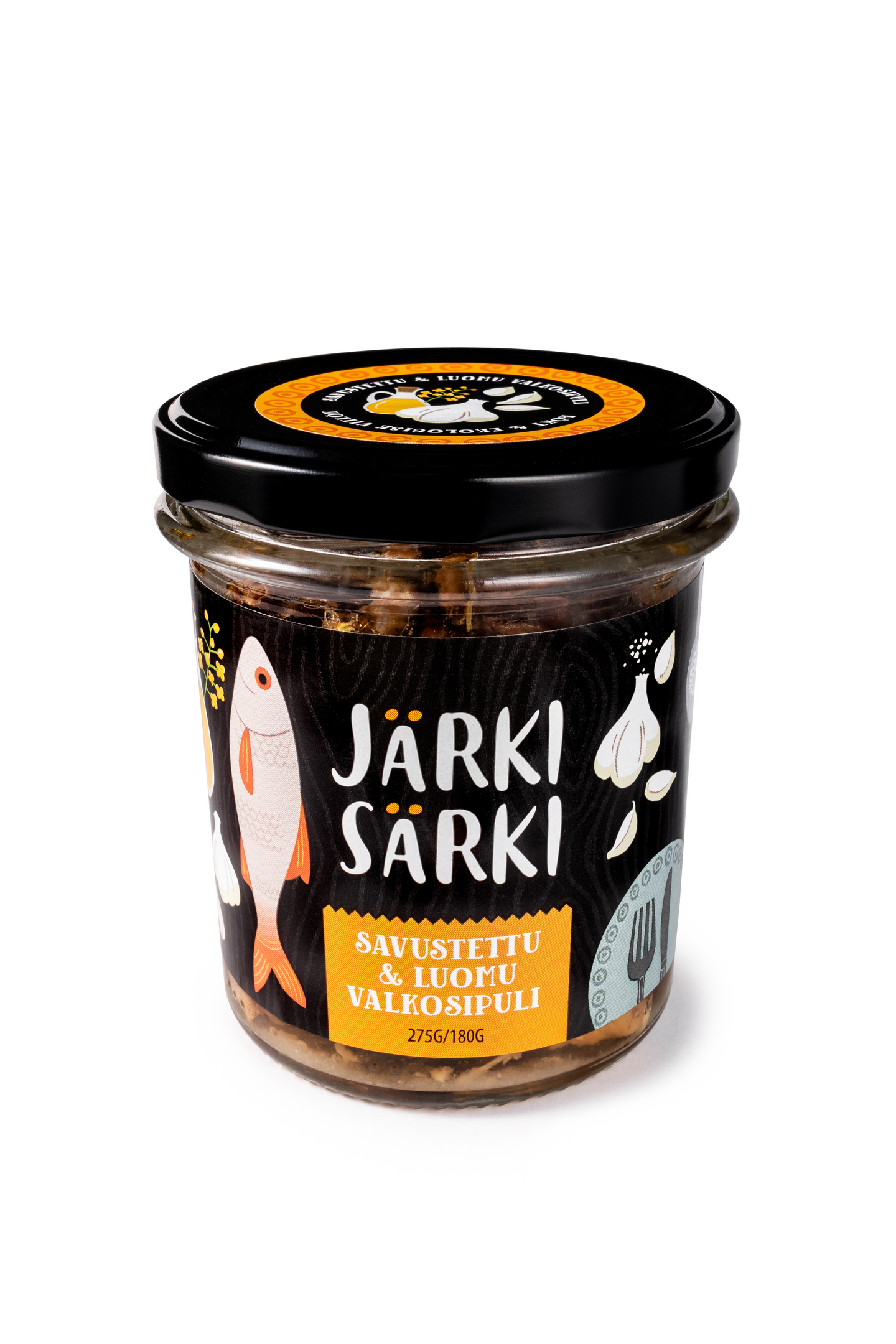 Järki Särki savustettu & luomu valkosipuli 275g/180g