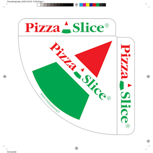 Pizza Slice alusta 1/4 500kpl