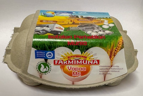 Farmimuna vapaan kanan GMO-vapaa kananmuna 348g M6