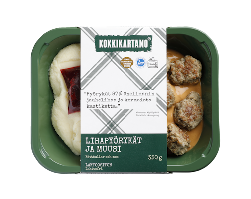 Kokkikartano lihapyörykät ja muusi 350g