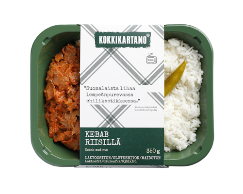 Kokkikartano kebab riisillä 350g