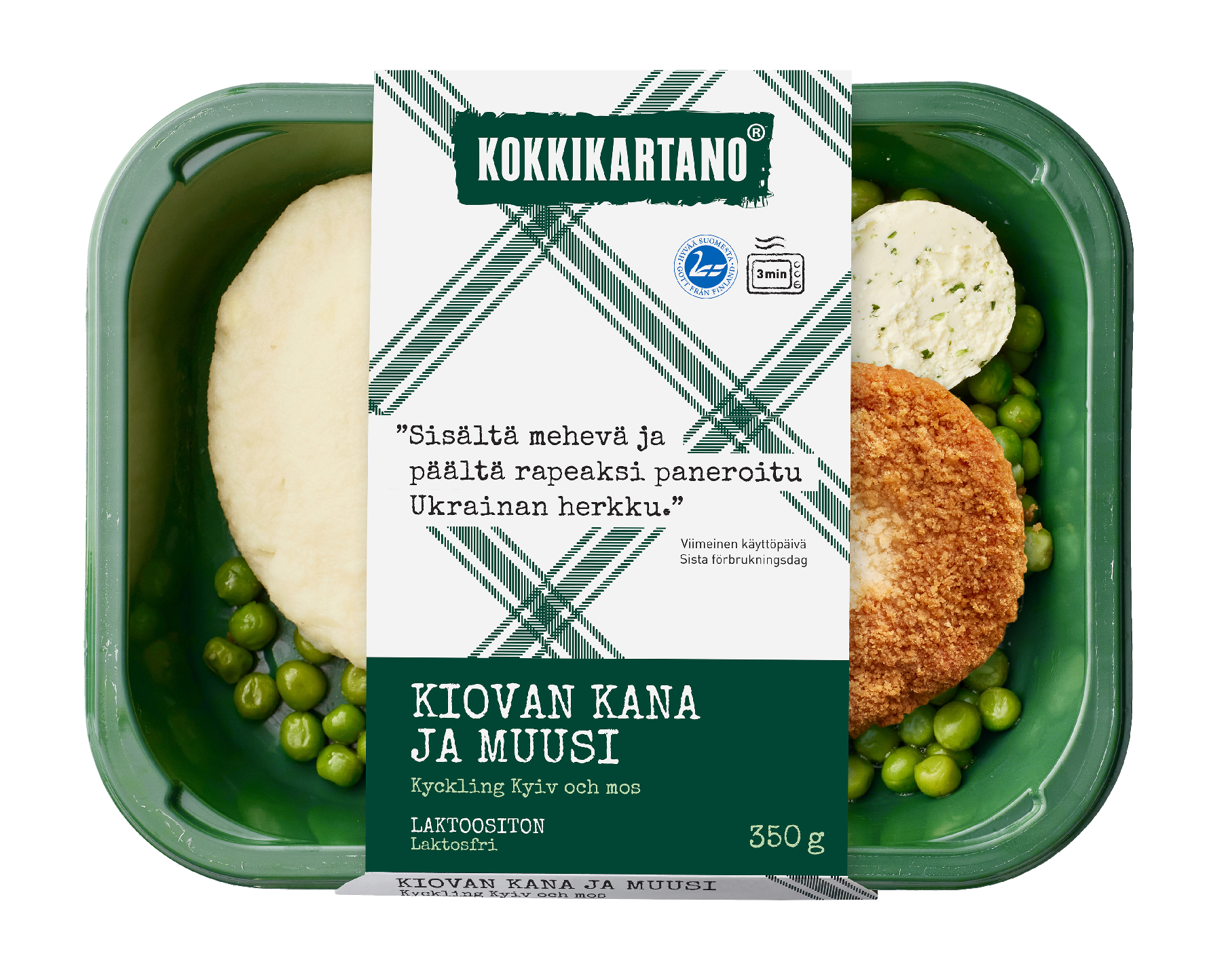 Kokkikartano Kiovan kana ja muusi 350g