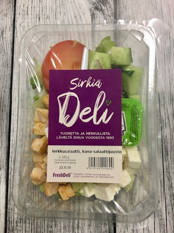 Sirkiä Deli kana-salaattijuusto salaatti 320g