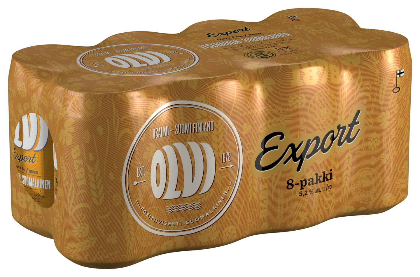 Olvi Export 5,2% 0,33l 8-pack