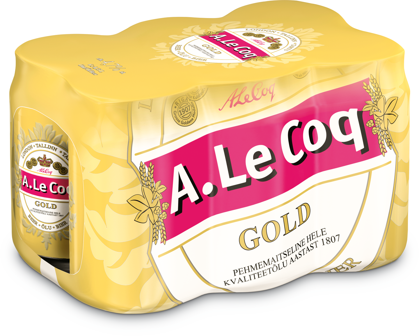A. Le Coq Gold 4,7% 0,33l tlk 6-p DOLLY