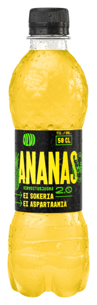 Olvi Ananas 2.0 sokeriton virvoitusjuoma 0,5l