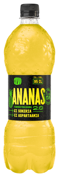 Olvi Ananas 2.0 sokeriton virvoitusjuoma 0,95l
