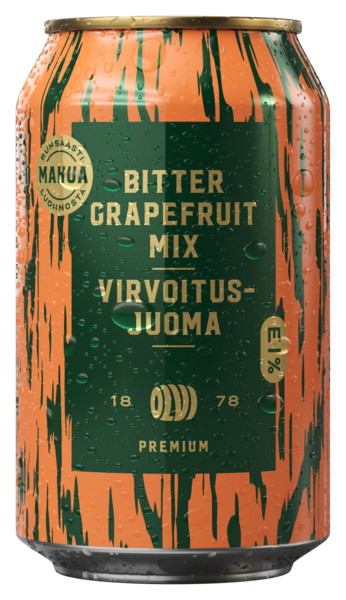 OLVI Premium Bitter Grapefruit virvoitusjuoma 0,33l KRuoka Verkkokauppa