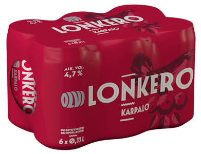 Olvi Karpalolonkero 4,7% 0,33l 6-pack DOLLY