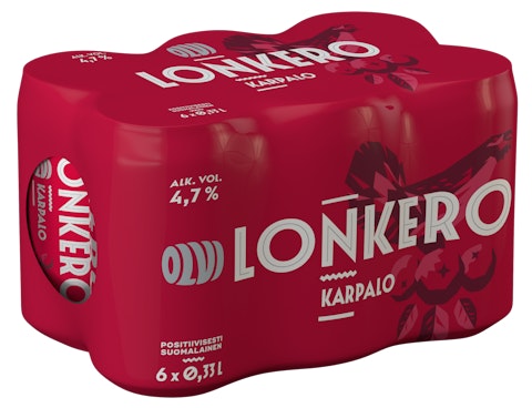 Olvi Karpalolonkero 4,7% 0,33l 6-pack