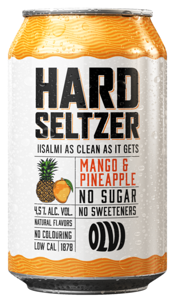 Olvi Hard Seltzer Mango-Ananas 4,5% 0,33l