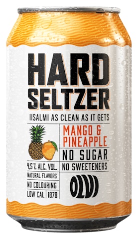 Olvi Hard Seltzer Mango-Ananas 4,5% 0,33l