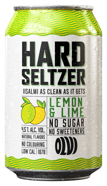 Olvi Hard Seltzer Sitruuna-Lime 4,5 % 0,33l