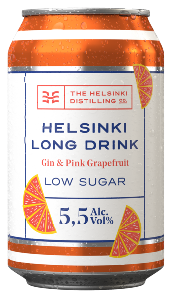Helsinki Long Drink Gin Pink Grapefruit low sugar 5,5 0,33l KRuoka