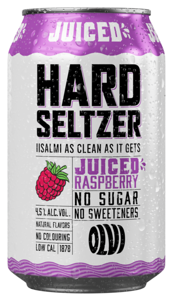 Olvi Hard Seltzer Juiced Raspberry 4,5% 0,33l
