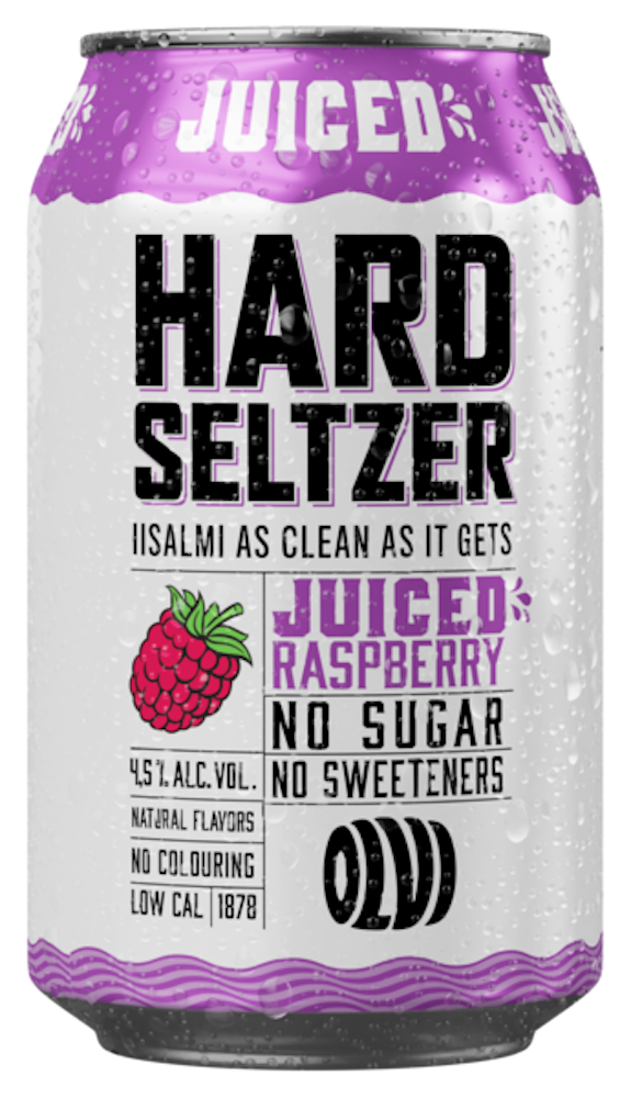 Olvi Hard Seltzer Juiced Raspberry 4,5% 0,33l - HoReCa-tukku Kespro