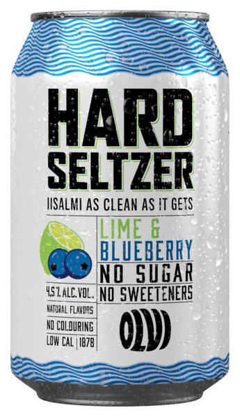 Olvi Hard Seltzer Lime-Blueberry 4,5% 0,33l