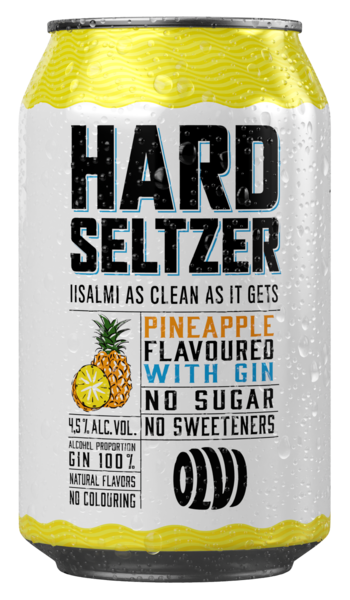 Olvi Hard Seltzer Pineapple & Gin 4,5% 0,33l