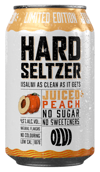 Olvi Hard Seltzer Juiced Peach 4,5% 0,33l