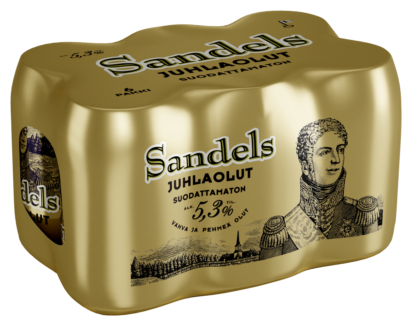 Sandels Juhlaolut suodattamaton 5,3% 0,33l 6-pack