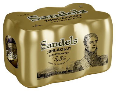 Sandels Juhlaolut suodattamaton 5,3% 0,33l 6-pack