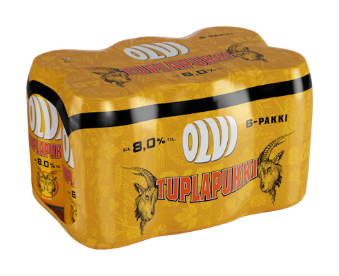 OLVI Tuplapukki olut 8,0% 0,33l 6-pack