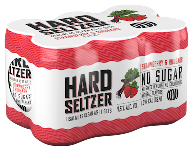 Olvi Hard Seltzer mansikka-raparperi 4,5% 0,33l 6-pack