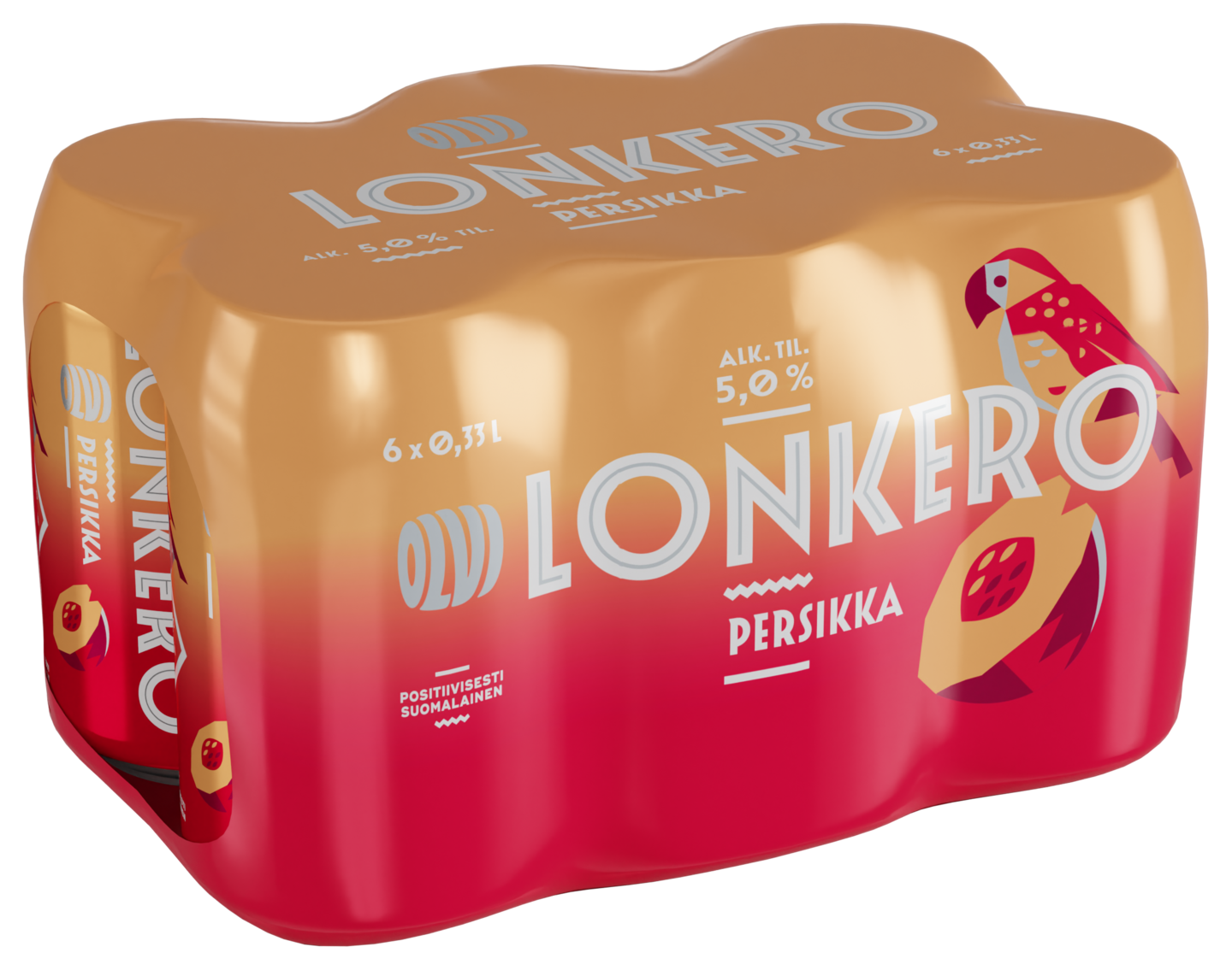 Olvi Persikkalonkero 5% 0,33l 6-pack