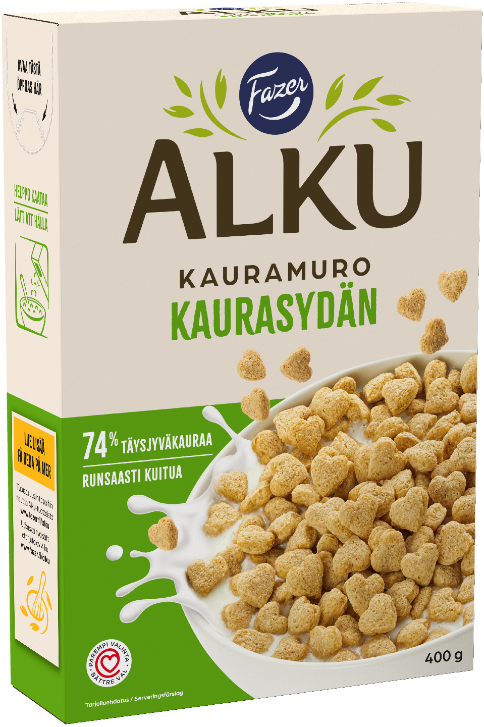 Fazer Alku Kauramuro kaurasydän 400g