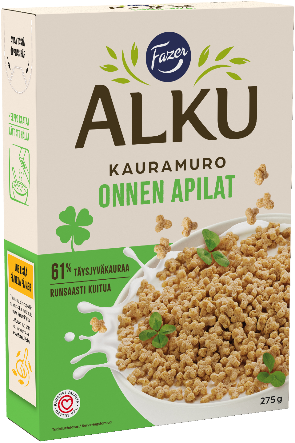 Fazer Alku kauramuro Onnen apilat 275g