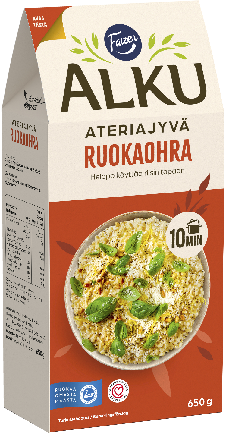 Fazer Alku Ruokaohra ateriajyvä 650g