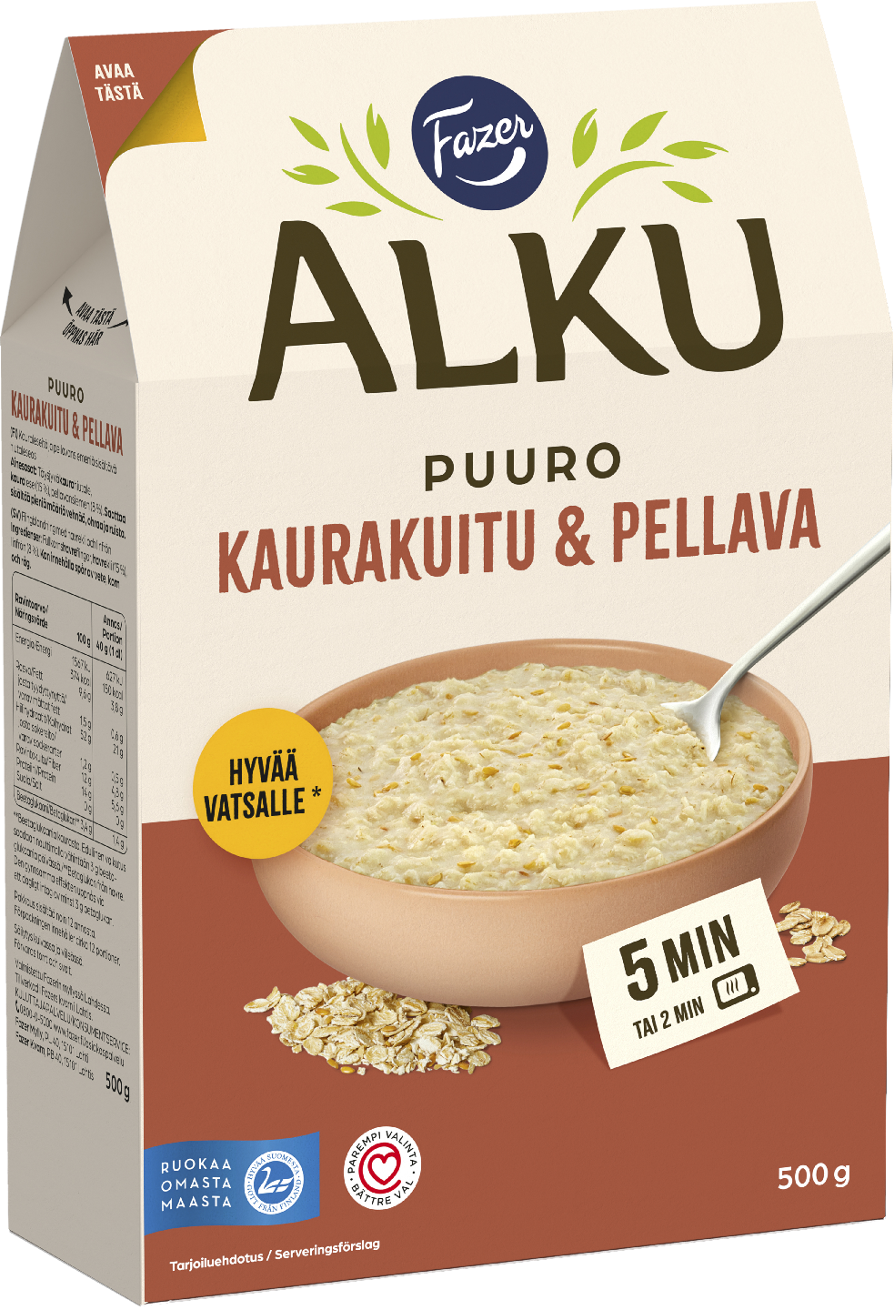 Fazer Alku Kaurakuitu & pellava puuro 500 g