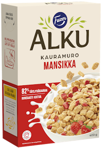 Fazer Alku kauramuro 400g mansikka