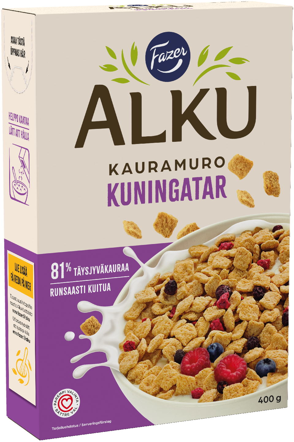 Fazer Alku kauramuro 400g kuningatar