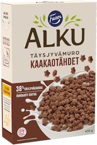 Fazer Alku kaakaotähdet täysjyvämuro 400g