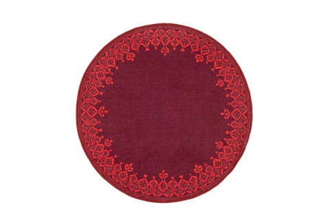 Vallila Elvi matto pyöreä 80 cm punainen