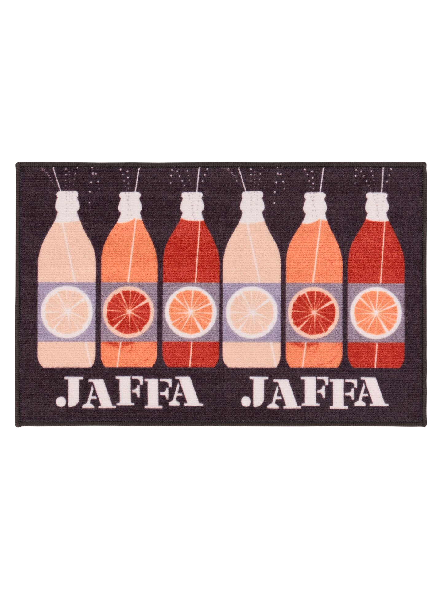 Vallila Jaffa kynnysmatto 50x80 cm harmaa-oranssi