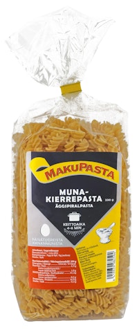 MakuPasta Muna-Kierrepasta 330g