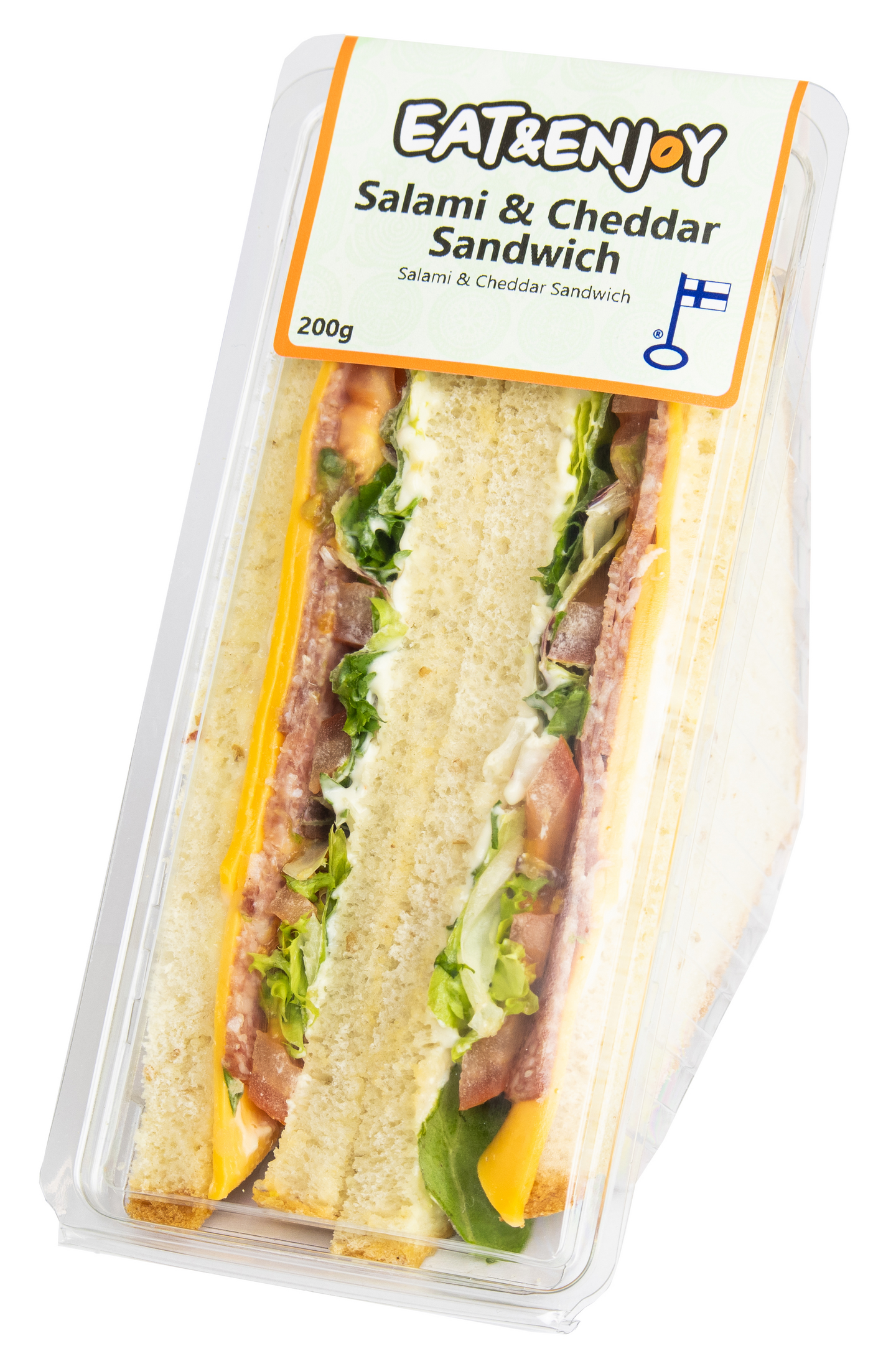 Eat Enjoy Salami Cheddar Sandwich 200g KRuoka Verkkokauppa