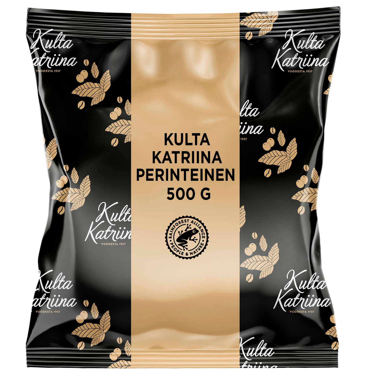 Kulta Katriina Perinteinen puolikarkea jauhatus kahvi RFA 10x500g