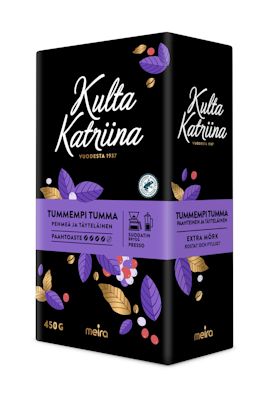 Kulta Katriina Tummempi tumma suodatinkahvi RFA 450g