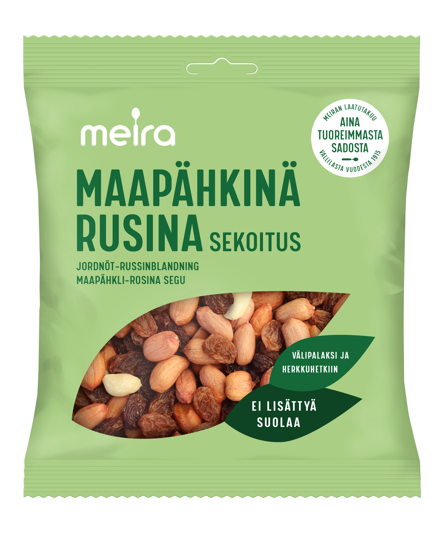 Meira Maapähkinä-rusinasekoitus 300g pussi