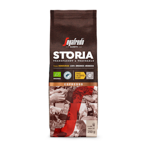 Segafredo Storia Espresso hienojauhettu kahvi luomu RFA 250g