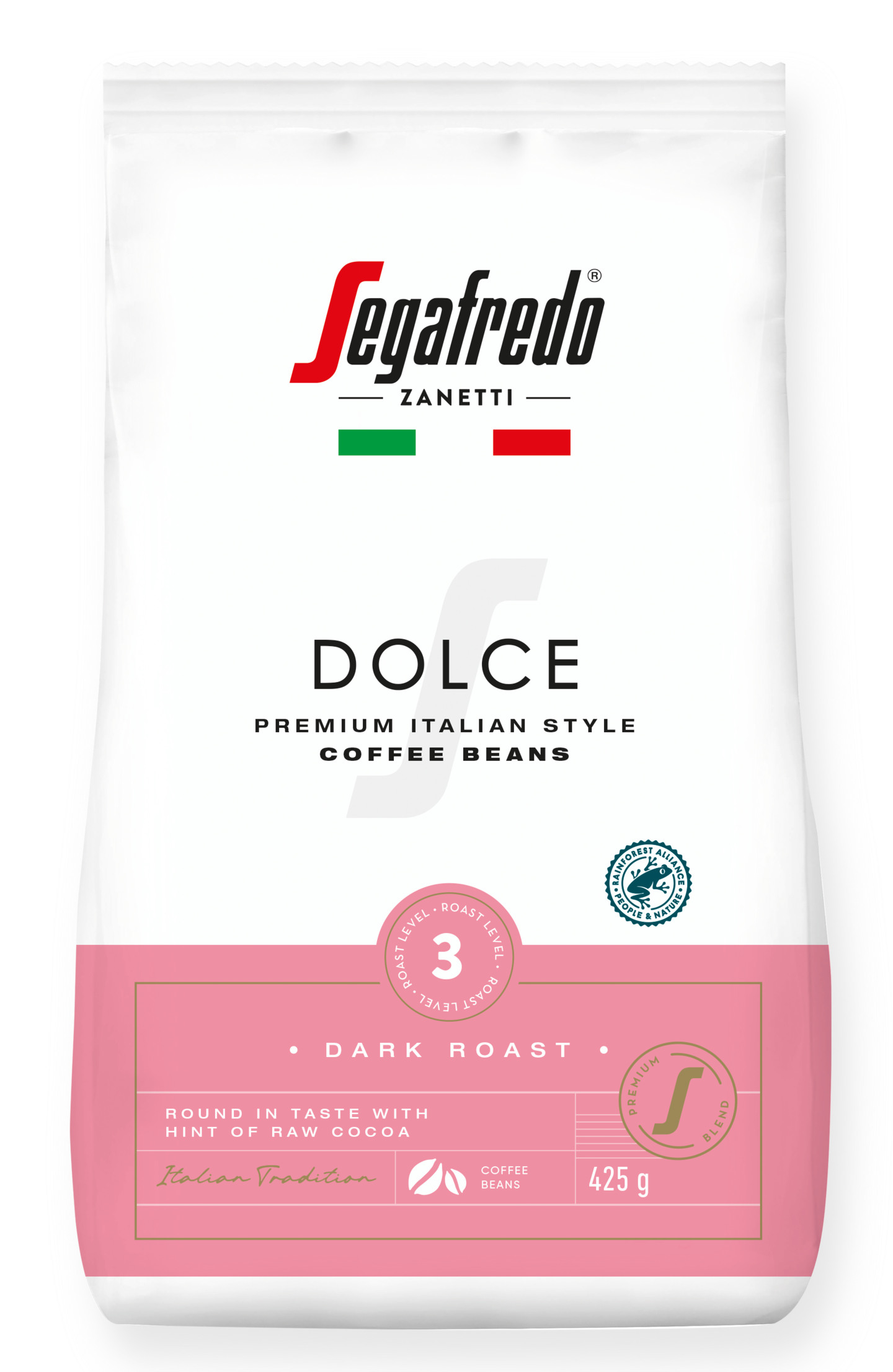 Segafredo Dolce kahvi 450g papu RFA