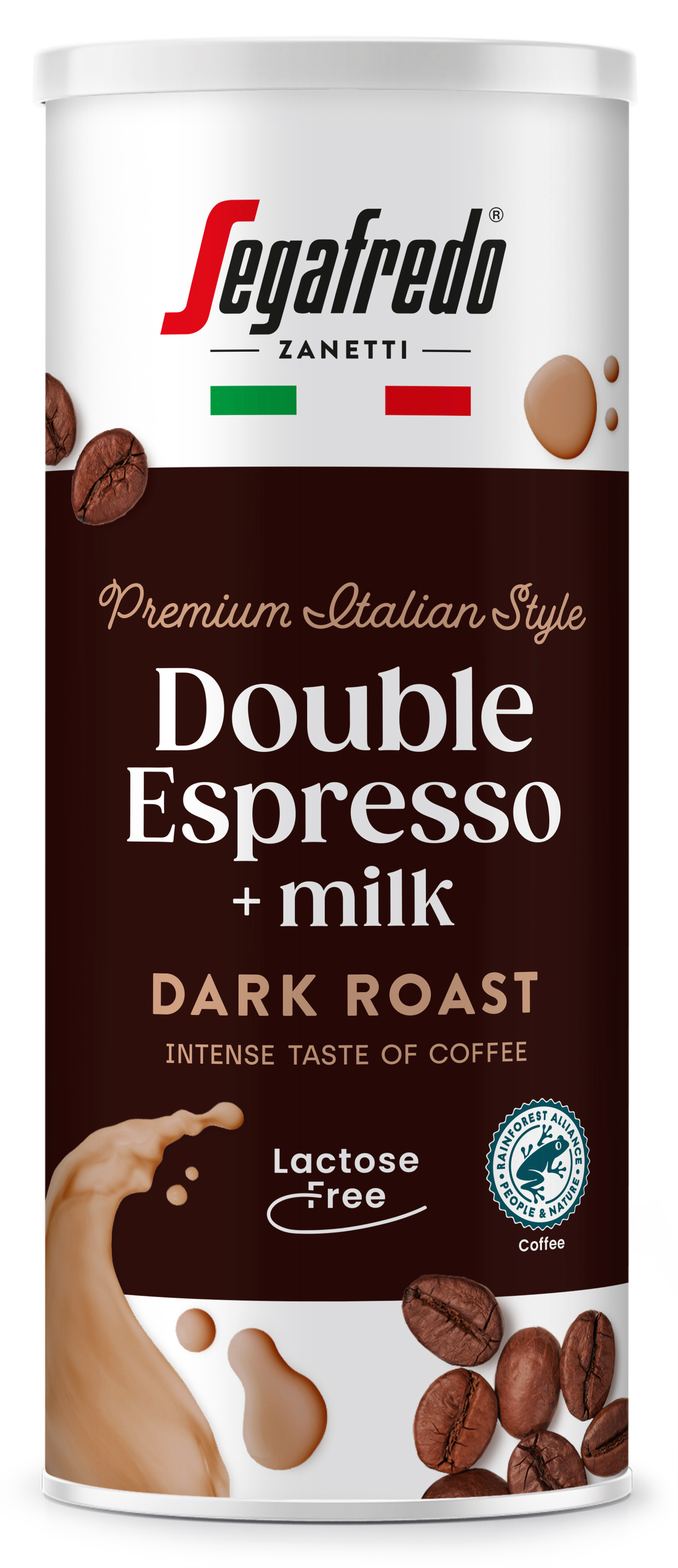 Segafredo maitokahvijuoma 0,235l double espresso+milk  laktoositon
