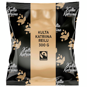 Kulta Katriina Reilu puolikarkea jauhatus kahvi Reilu kauppa 15x300g