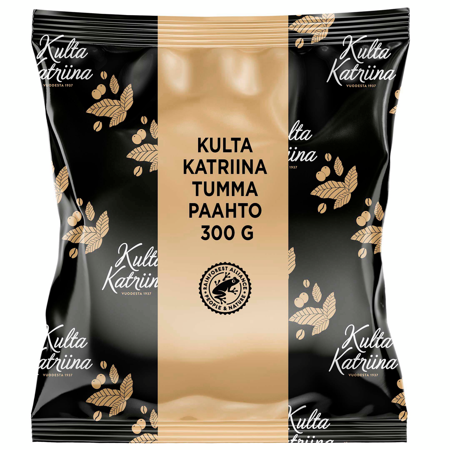 Kulta Katriina Tumma paahto puolikarkea jauhatus kahvi RFA 15x300g