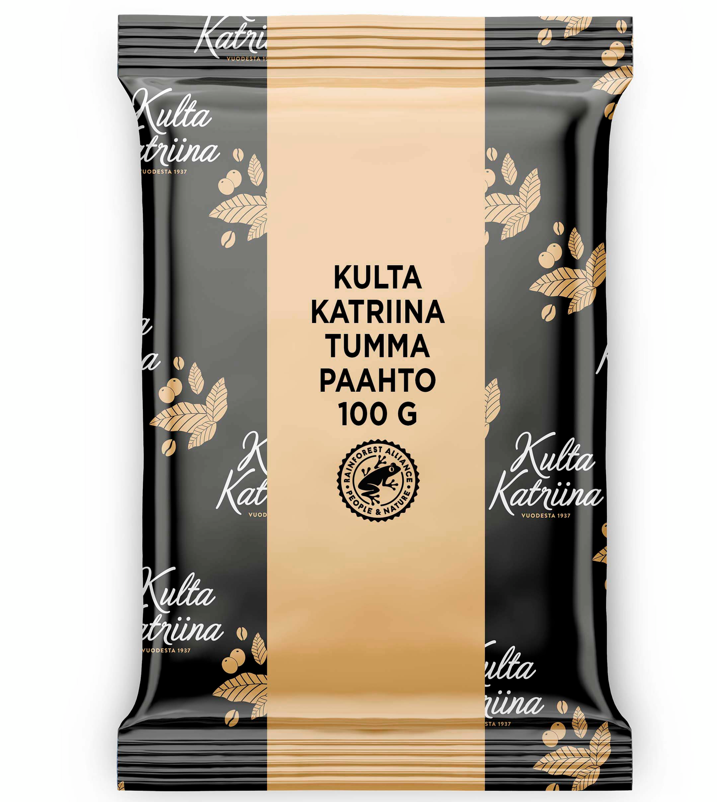 Kulta Katriina Tumma paahto puolikarkea jauhatus kahvi RFA 44x100g